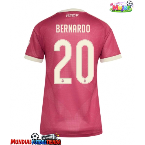 Camiseta Real Madrid Bernardo Silva #20 Tercera Equipación Replica 2026-27 para mujer mangas cortas